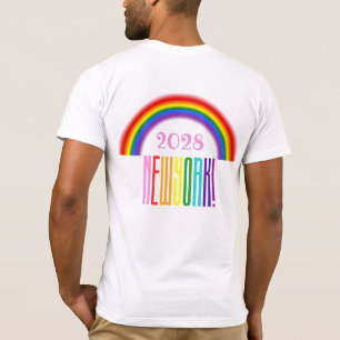 T-shirt Rainbow LGBTQ Ajouter une année ou un texte New Y