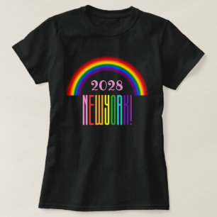 T-shirt Rainbow LGBTQ Ajouter une année ou un texte New Y