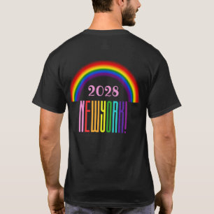 T-shirt Rainbow LGBTQ Ajouter une année ou un texte New Yo
