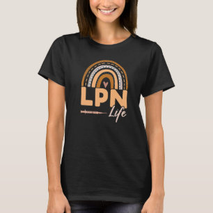 T-shirt Rainbow Lpn Life Médicale Nursing Licence Practic