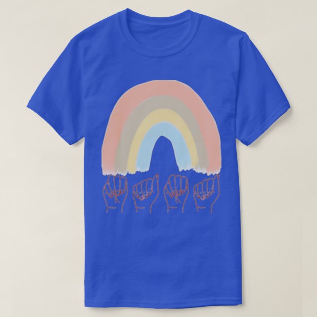 T-shirt Rainbow Mama ASL (Design devant)