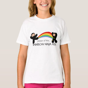 T-shirt Rainbow Ninja Kick