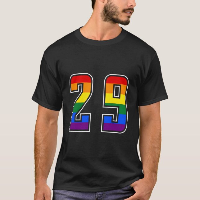 T-shirt Rainbow Number 29 Team Junior Numbered Uniform (Devant)
