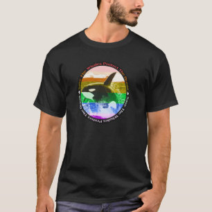 T-shirt Rainbow Orca Tueur Baleine Militante de la Terre M