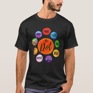 T-shirt Rainbow Polka Point Faites Votre Marque Et Voyez O