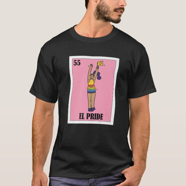 T-shirt Rainbow Pride LGBT Lottery Design - Mexican Bingo  (Devant)