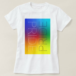 T-shirt Rainbow Pride Love Chic Typographie personnalisée