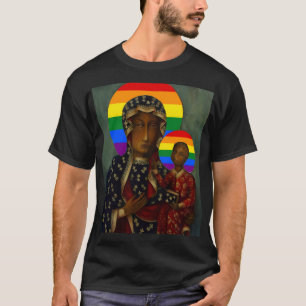 T-shirt Rainbow Pride Vierge noire