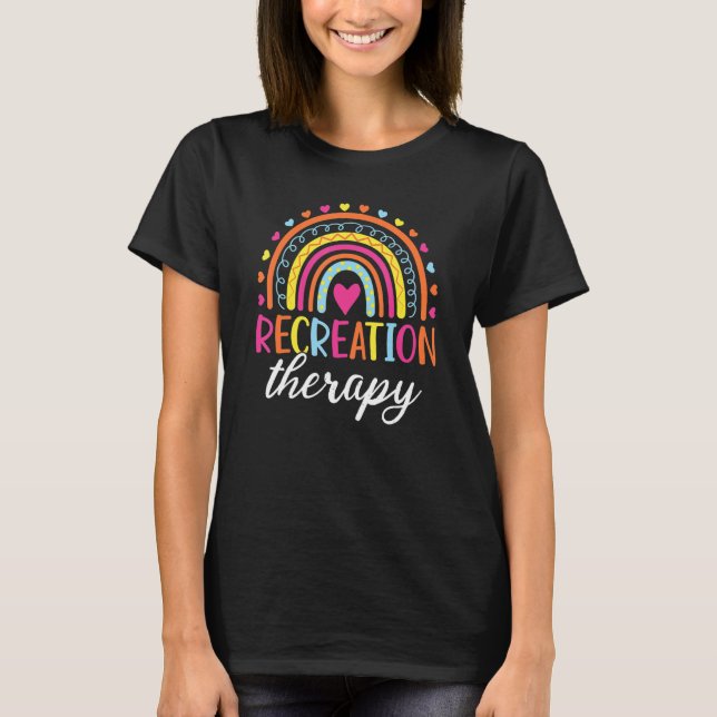 T-shirt Rainbow Recreational Therapist RT Mois E (Devant)