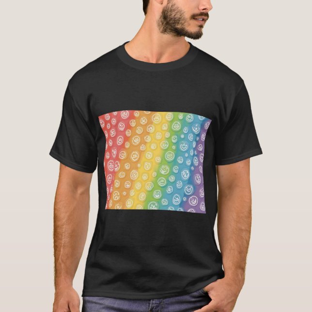 T-shirt Rainbow Smile Energy (Devant)