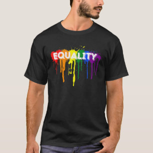 T-shirt Rainbow Splatz LGBTQ Égalité