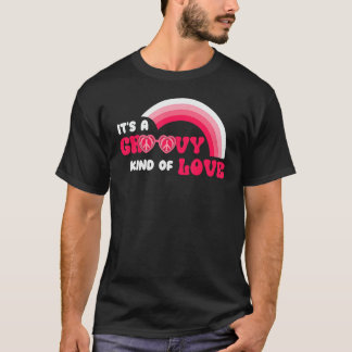 T-shirt Rainbow Super Type Love Happy Pink Valentine's Da