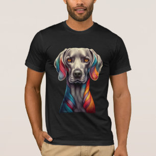 T-shirt Rainbow Weimaraner