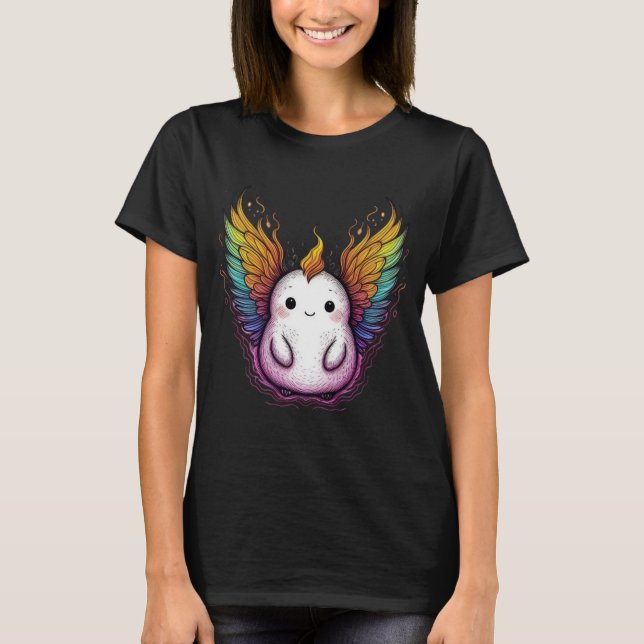 T-shirt Rainbow Winged Cherub (Devant)