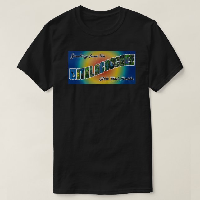 T-shirt Rainbow Withlacoochee Trail Salutations (Design devant)