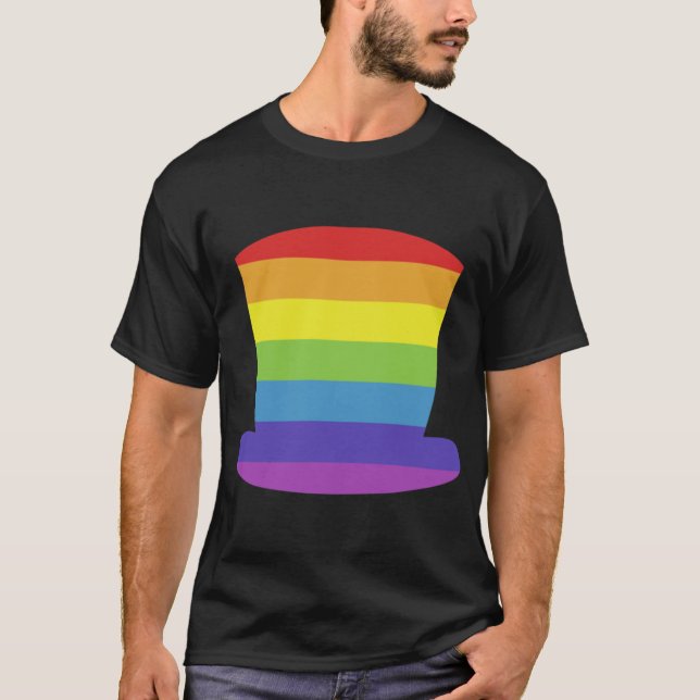 T-shirt Rainbowophat Single Print retro (Devant)