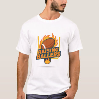 T-shirt Raising Ballers Fiery Football 