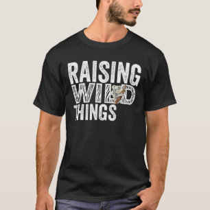 T-shirt Raising Wild Things Maman mignonne Drôle Fête des 
