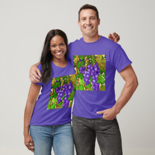 T-shirt Raisins pourpres sur un Grapevine