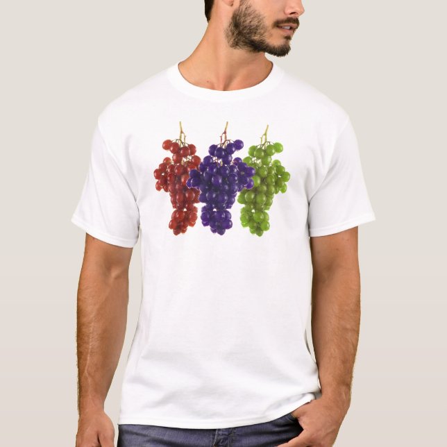 T-shirt Raisins vert rouge et violet (Devant)