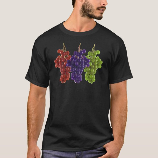 T-shirt Raisins verts et pourpres rouges (Devant)