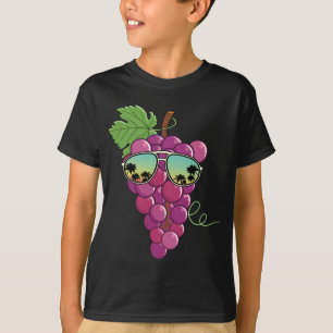 T-shirt Raisonnable Raisins Rouges Avec Lunettes De Soleil