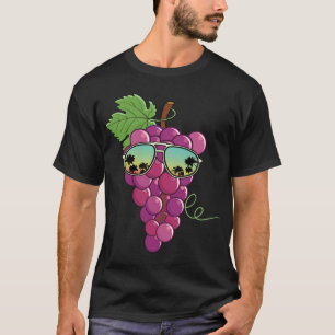 T-shirt Raisonnable Raisins Rouges Avec Lunettes De Soleil