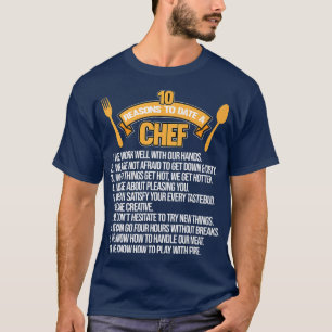 T-shirt Raisons À Ce Jour Chef Cuisinier Cuisine Cuisine C
