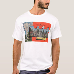 T-shirt Raleigh, la Caroline du Nord - grandes scènes de