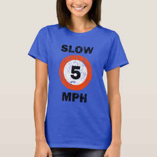 T-shirt RALENTISSEZ 5 M/H de style grunge nautique