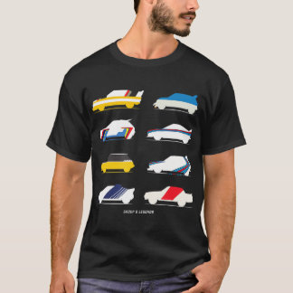T-shirt Rally Legends Groupe B conception de voiture de ra
