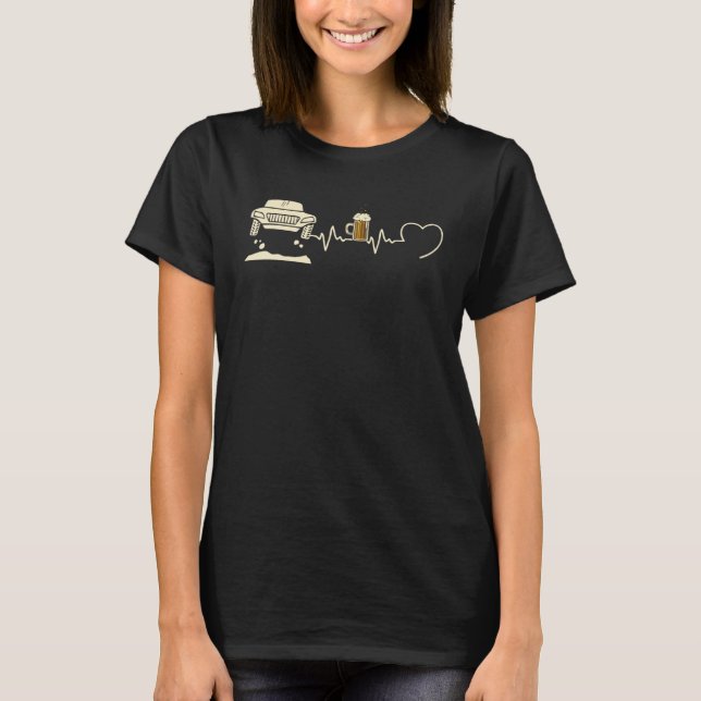 T-shirt Rally Man Humour Heart Beat  Idea Aperitif (Devant)