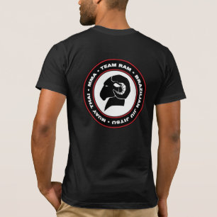 T-shirt RAM en toile Bella, noir