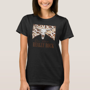 T-shirt Ram Ranch Really Rock Leopard Taureau Pays M