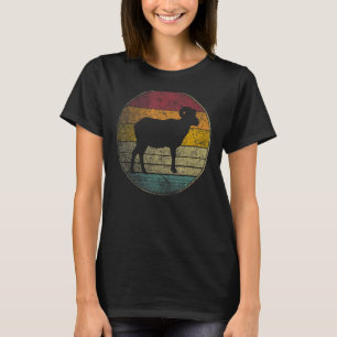 T-shirt Ram Sheep Goat Gif Retro Style Vintage les années