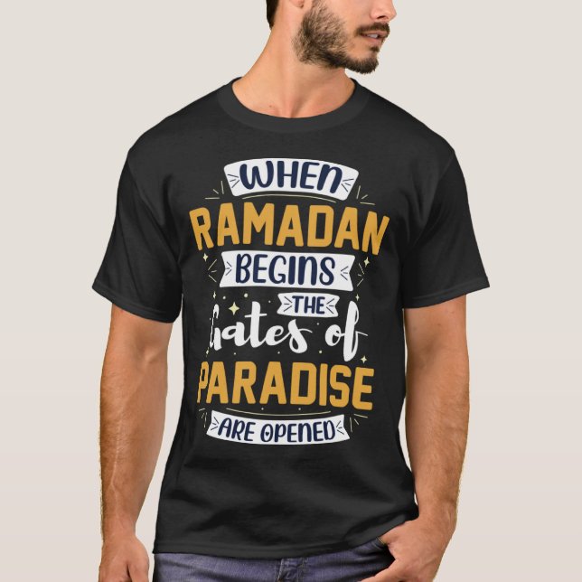 T-shirt Ramadan Kareem Fasting  For Muslim Islamic  Idea (Devant)