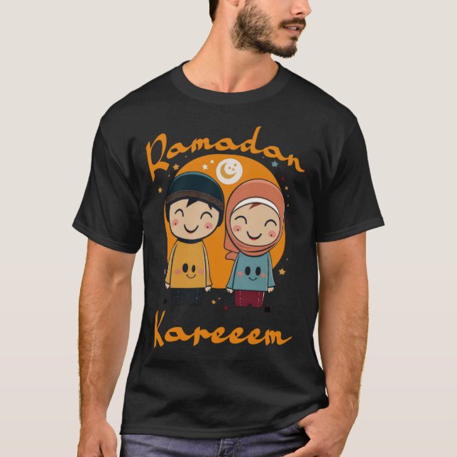 T-shirt Ramadan Kareem Heureux Ramadan Musulmans Saint Moi (Devant)