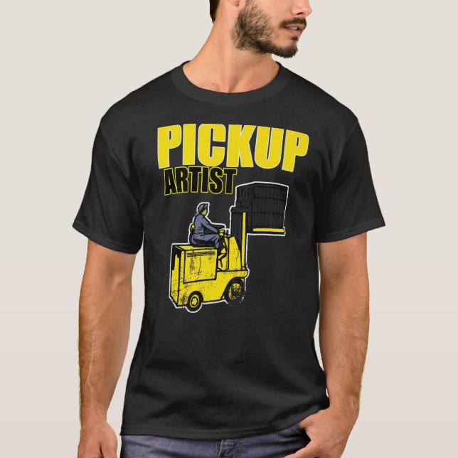 T-shirt Ramassage Artiste Fourche Conducteur Vêtement Four (Devant)