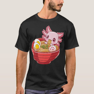T-shirt Ramen Aolotl Anime Kawaii Anime Japanese food 