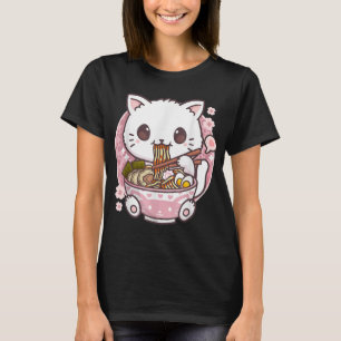 T-shirt Ramen Cat Kawaii Anime Ramen Cat Amoureux de les c