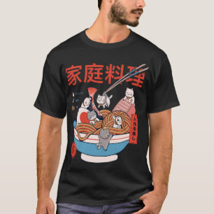 T-shirt Ramen Cat Kawaii Neko Bowl Anime Otaku