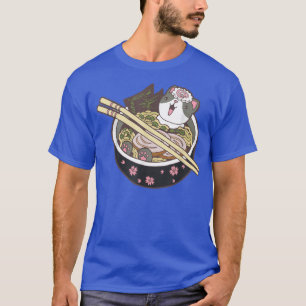 T-shirt Ramen Cat Kawaii Neko nouilles japonaises Anime 