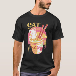 T-shirt Ramen Chat T Kawaii Anime Tee Japonais