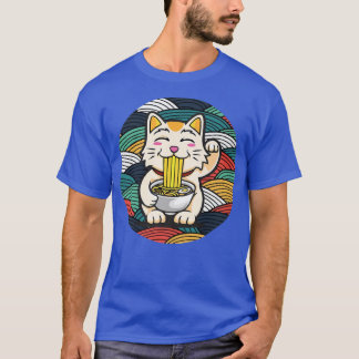 T-shirt Ramen Et Chats, Anime Japonaise Pour Hommes Femmes
