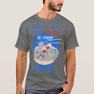 T-shirt Ramen et K-Pop amusant pour les filles Ados