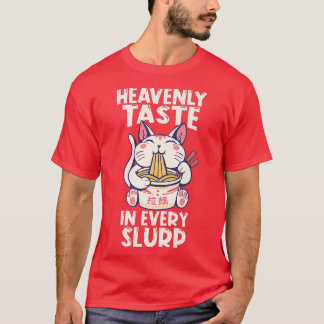 T-shirt Ramen Japon Kawaii Anime Noodle Bowl Cat1623