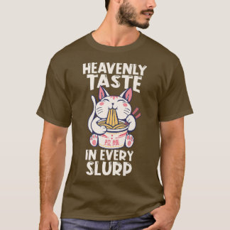 T-shirt Ramen Japon Kawaii Anime Noodle Bowl Cat1626