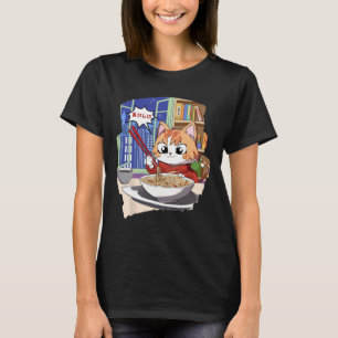 T-shirt Ramen Kawaii Cat Anime
