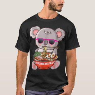 T-shirt Ramen Koala Anime Otaku Japonais Nouilles Cadeau F