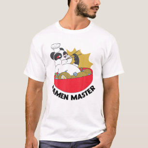 T-shirt Ramen Master - Animaux Anime - Pandas Japonais Aes